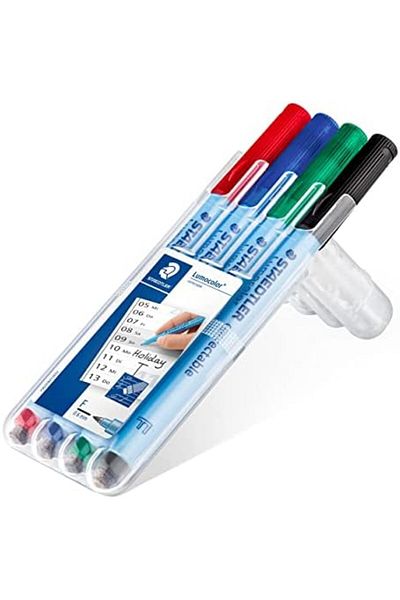 STOREMAX Jvnnastore Staedtler 305F Wp41 Erasable Nonpermanent Marker F Set of 4 646268