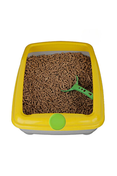 karaoğlan tarım Kedi Kumu Organik %100 Çam Peleti Kokulu ( 10 Kg ) 20lt