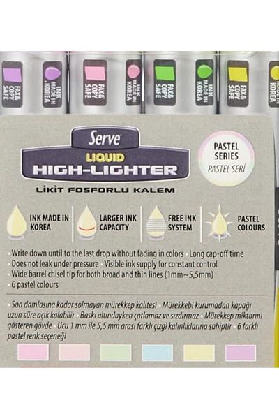 STOREMAX Liquid Highlighter - Krs Pastel Pet Bls 4L