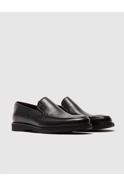 Cabani Genuine Leather Black Men's Classic Shoes