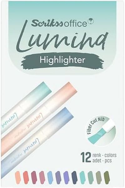 STOREMAX Bystoreby Office Lumina Highlighter Lotus Color - 693U 12 Pcs Amb Newdesing 646268