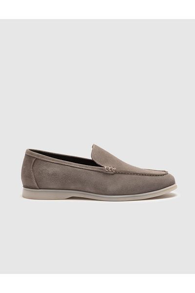 Cabani 100% Genuine Leather Beige Suede Men's Casual Shoes