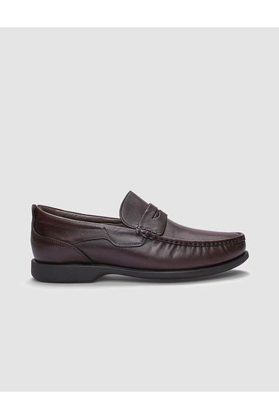 Cabani Genuine Leather Brown Men's Casual Shoes