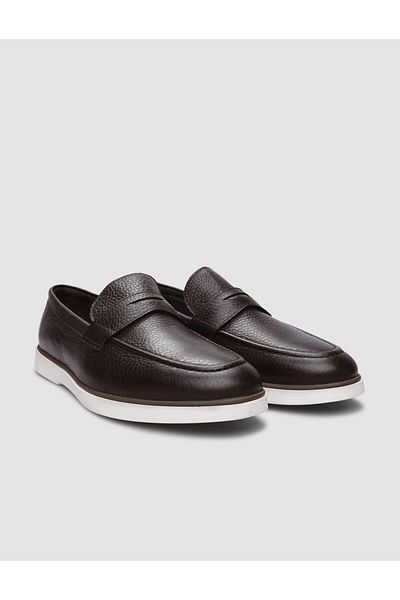 Cabani Men's Casual Shoes - 100% Genuine Leather, Brown