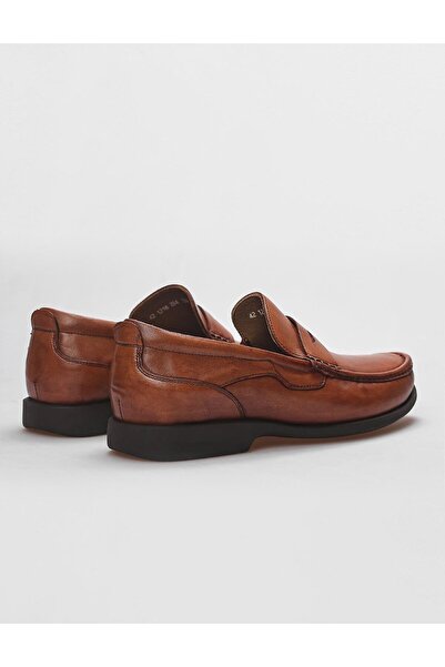 Cabani Ανδρικά παπούτσια casual από γνήσιο δέρμα Tan