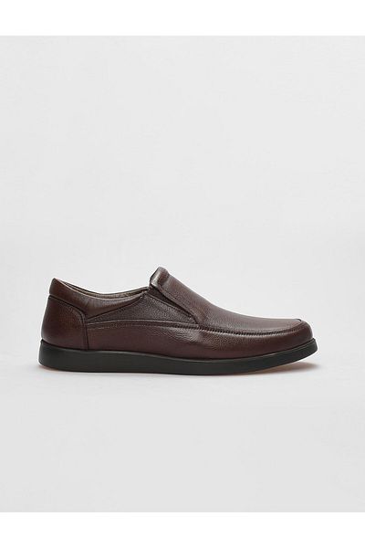 Cabani Genuine Leather Brown Men's Casual Shoes