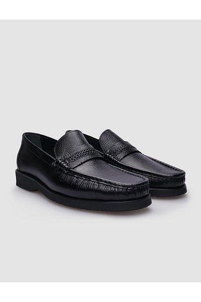 Cabani Piele naturală neagră - Pantofi clasici pentru bărbați 100% confort