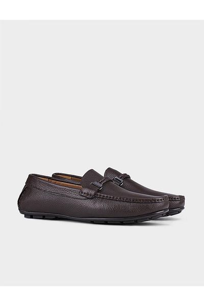 Cabani Special Designed Genuine Leather Brown Men's Loafer