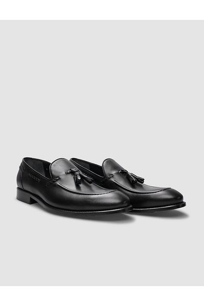Cabani 100% Genuine Leather Black Leather Injection Men's Classic Shoes