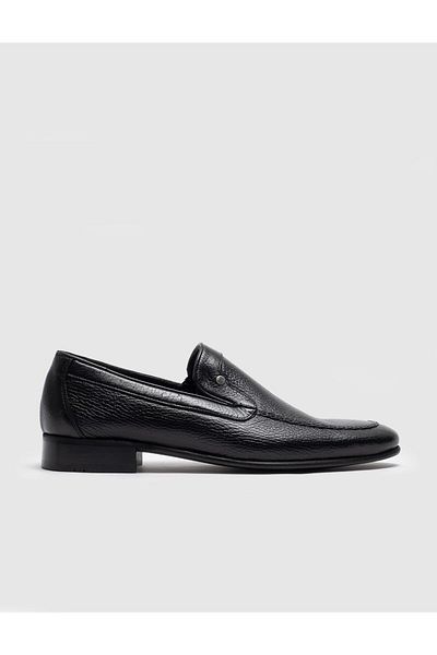 Cabani Genuine Leather Black Men's Classic Shoes