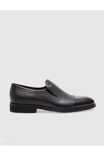Cabani Genuine Leather Black Men's Classic Shoes