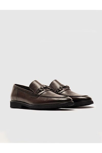 Cabani Genuine Leather Brown Men's Classic Shoes