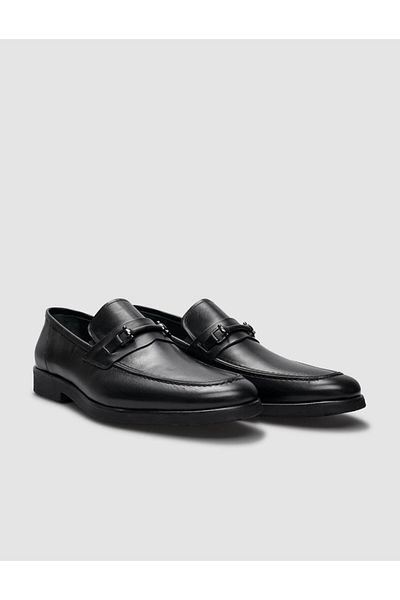Cabani 100% Genuine Leather Black Men's Classic Shoes