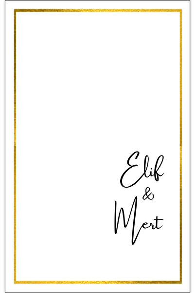 izmirdenet Söz, Nişan, Nikah Hatırası Kartı10cm X 15 Cm 10 Adet