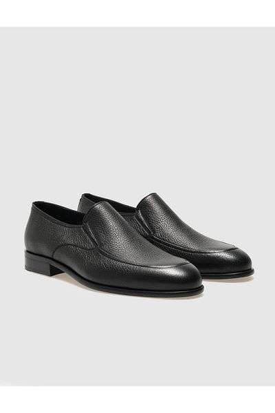 Cabani Genuine Leather Black Men's Classic Shoes