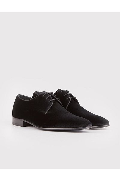 Cabani Black Lace-Up Men's Classic Shoes