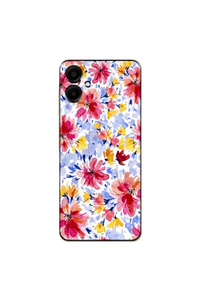 Zebana حافظة متوافقة مع هاتف سامسونج جالاكسي A06، حافظة سيليكون زهور الربيع 7...