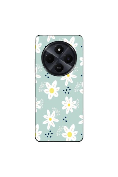 Zebana Xiaomi Redmi 14C Compatible Case Spring Flowers 10 Silicone Case (Prin...