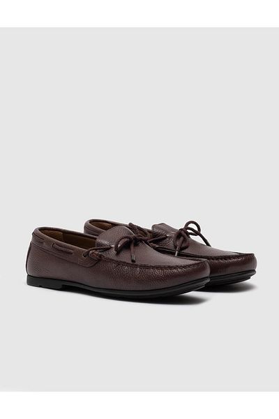Cabani Genuine Leather Brown Men's Casual Shoes