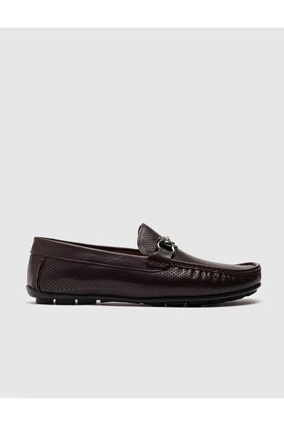 Cabani Genuine Leather Brown Men's Loafer