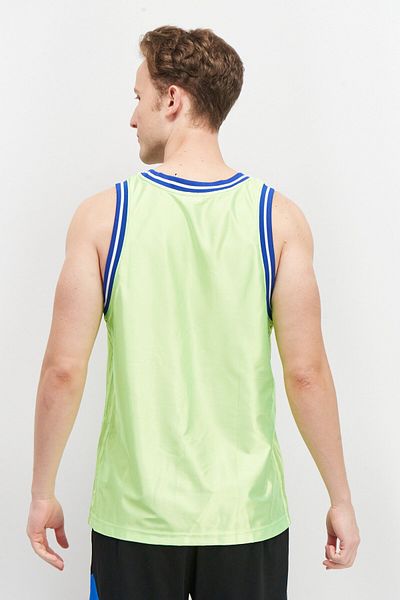 adidas Men Sportswear Fit Sleeveless Training Jersey, Lime Green