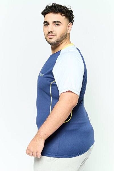 ARENA Men Sportswear Fit Short Sleeve Training T-shirt, Navy and White