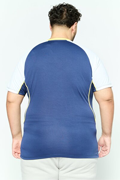 ARENA Men Sportswear Fit Short Sleeve Training T-shirt, Navy and White