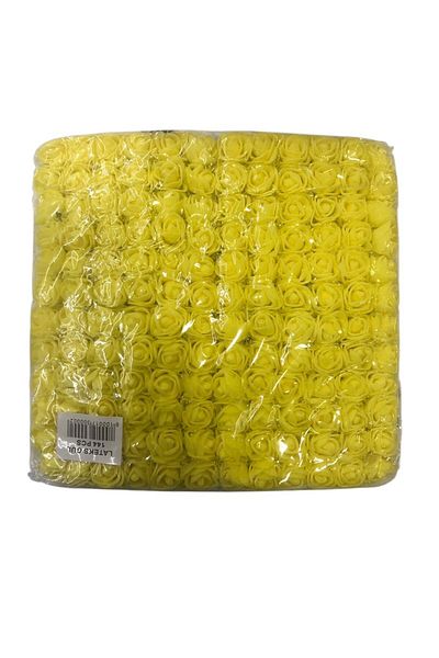 Yumuşakkeçe Pack of 144 Latex Rose Flowers - for Special Occasion and Hobby Use