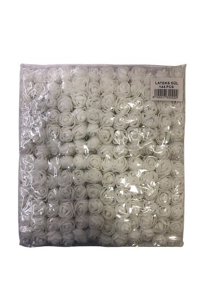 Yumuşakkeçe Pack of 144 Latex Rose Flowers - for Special Occasion and Hobby Use