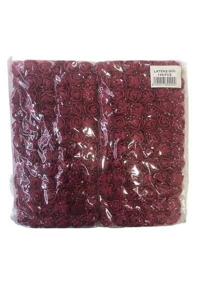 Yumuşakkeçe Pack of 144 Latex Rose Flowers - for Special Occasion and Hobby Use