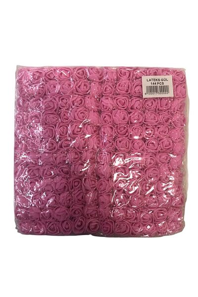 Yumuşakkeçe Pack of 144 Latex Rose Flowers - for Special Occasion and Hobby Use
