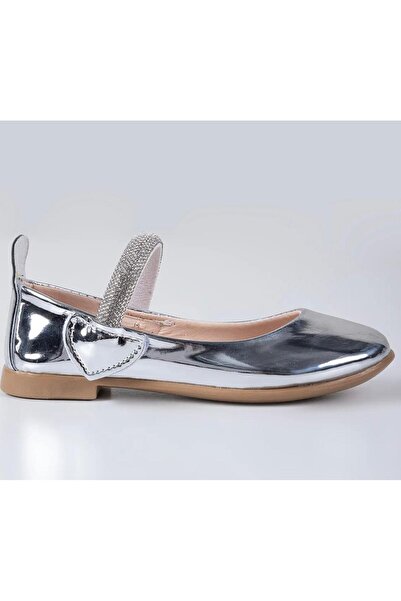 Merli&Rose Kız Çocuk Kalp Bantlı Silver Babet