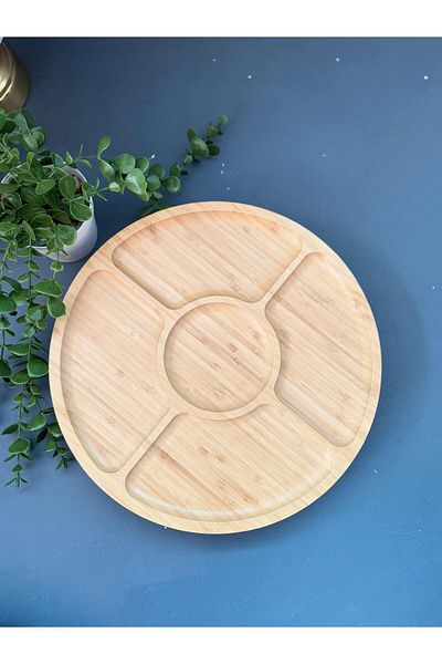 hinezahome 360 (C ° ) Rotating Bamboo Breakfast
