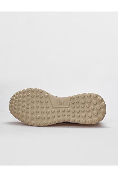 Cabani Ανδρικά αθλητικά παπούτσια από γνήσιο δέρμα Tan Lace-Up