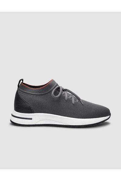 Cabani Knitwear Anthracite Lace-Up Men's Sports Shoes