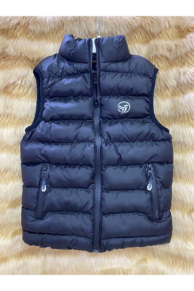 skycott Children's Inflatable Vest Rain Waterproof Lining Inside Zipper Double Pocket Puffer Vest