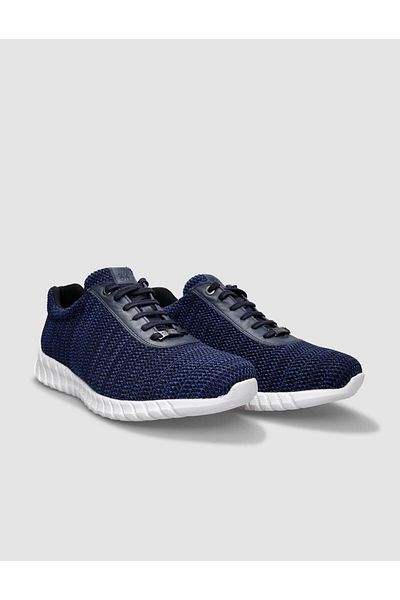 Cabani Knitwear Blue Lace-Up Men's Sports Shoes
