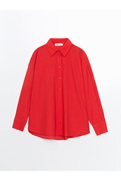 LC Waikiki Lcw Vision Textured Oversize Women's Shirt