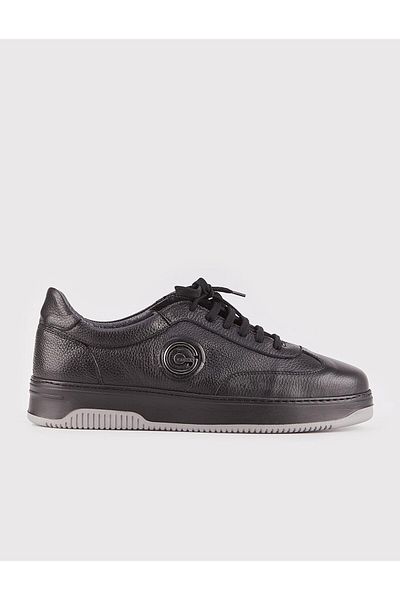 Cabani Genuine Leather Eva Sole Black Fur Men's Sports Shoes