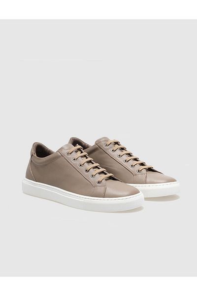 Cabani Genuine Leather Mink Lace-Up Men's Sports Shoes