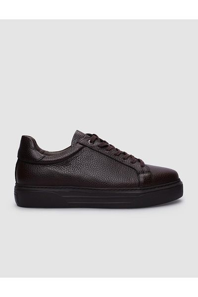 Cabani Men's Sneakers - Genuine Leather, Brown, Lace-up