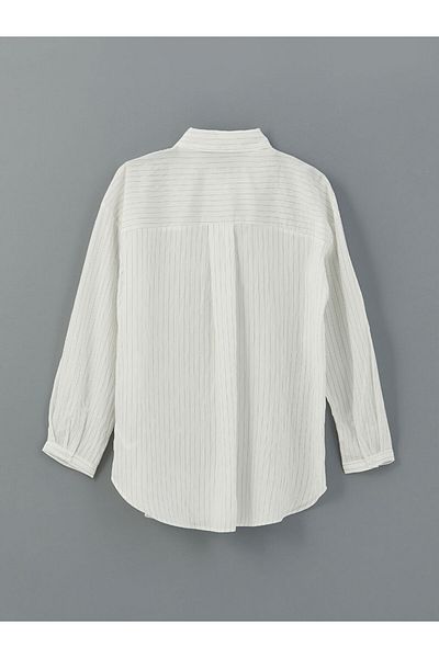 LC Waikiki Cămașă oversize pentru femei LCW Modest Striped Tunica