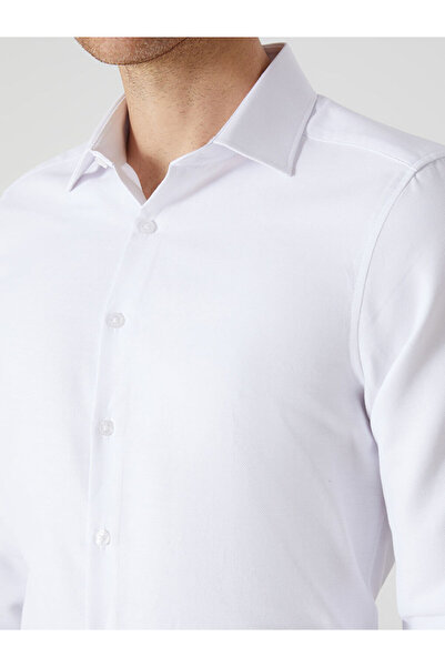 LC Waikiki Чоловіча сорочка Оксфорд з довгим рукавом приталеного крою