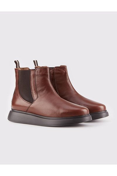 Cabani Genuine Leather Tan Men's Casual Boots