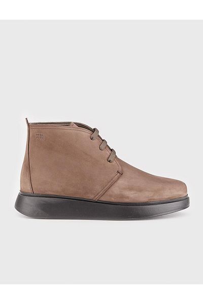 Cabani Genuine Leather Tan Lace-Up Men's Casual Boots