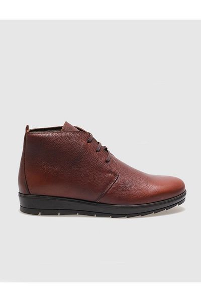 Cabani Genuine Leather Tan Lace-Up Men's Casual Boots