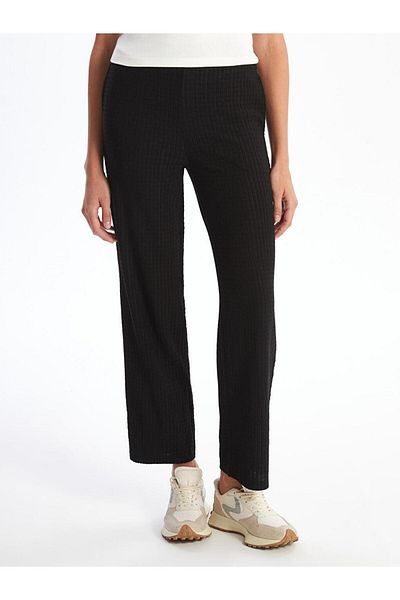 LC Waikiki LCWAIKIKI Pantaloni de damă clasici cu textura elastică în talie