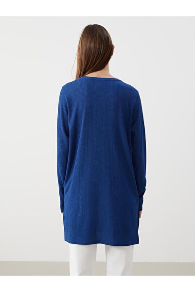 LC Waikiki Lcwaikiki Basic Crew Neck Textured Women's Tunic