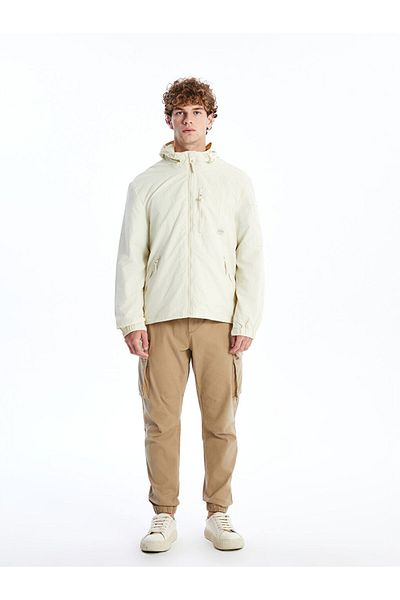 LC Waikiki Standard Mold Hooded Men's Raincoat
