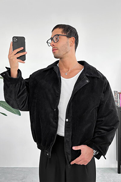 Moderk Kadife Fitilli Kapitoneli Mont Ceket